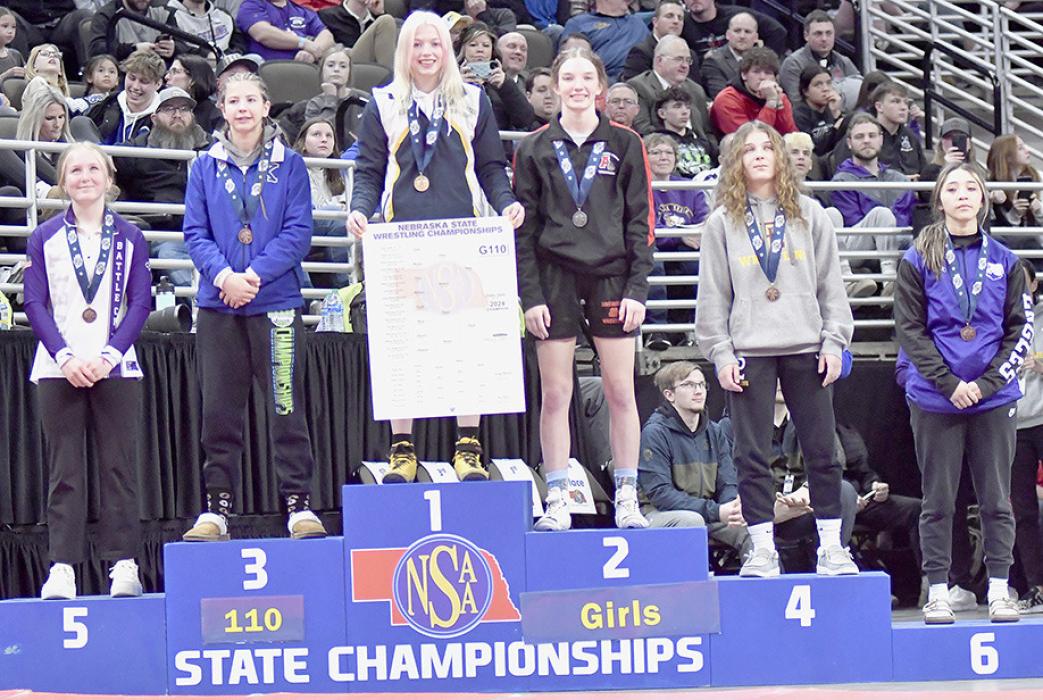Jolyn Pozehl Takes Silver Medal at 2024 NSAA State Wrestling Tournament